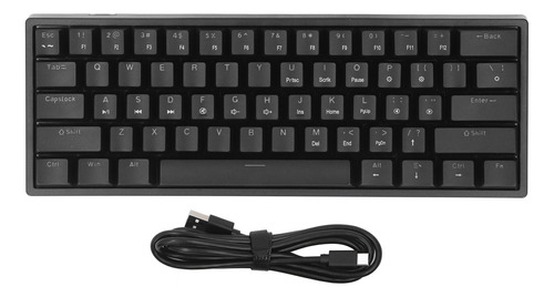 Teclado Iluminación Lateral Dual Abs 61 Teclas Teclado De