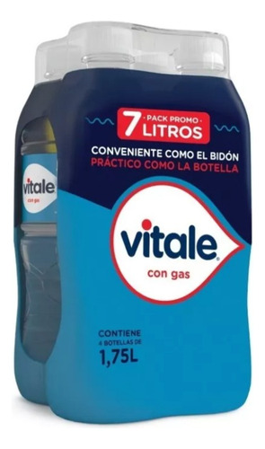 Agua Vitale Con Gas 1,75 Litros Funda De 4 Botellas