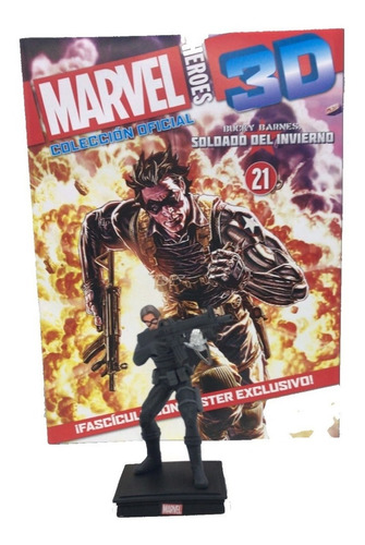 Imagen 1 de 10 de Figuras Marvel 3d Nº 21 Soldado Del Invierno