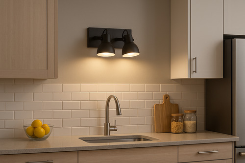 Lampara Aplique Spot Techo Pared E27 Dos Luces Apto Led Blanco
