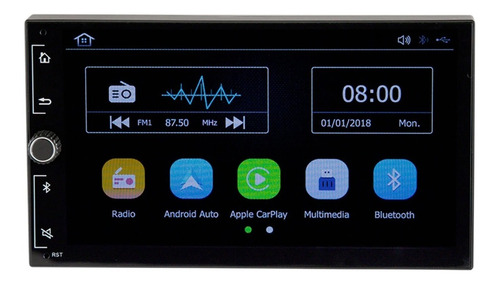 Imagen 2 de 3 de Radio Aiwa Aw-7900lx Dobledin Bluetooth Android Auto Carplay