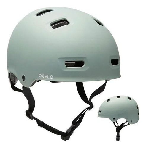 Capacete Para Patins - Skate - Patinete E Bicicleta Mf500 Cor Cáqui Tamanho M/55-59cm