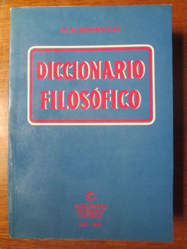 Diccionario Filosófico Rosental Original Referencia