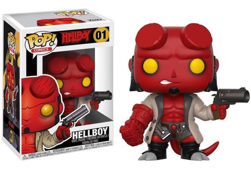 Funko Pop Comics: Hellboy No Horns Collectible Vinyl Figu...