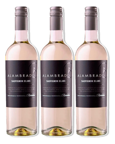 Vino Alambrado Sauvignon Blanc 750 Ml Pack X3 Unidades