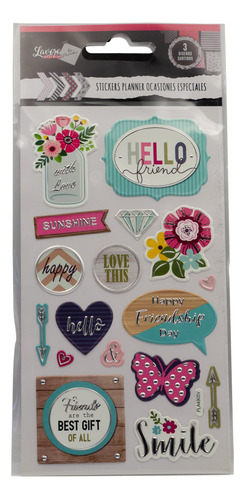 Sticker Planner Ocasiones Especiales Lavoro Flores