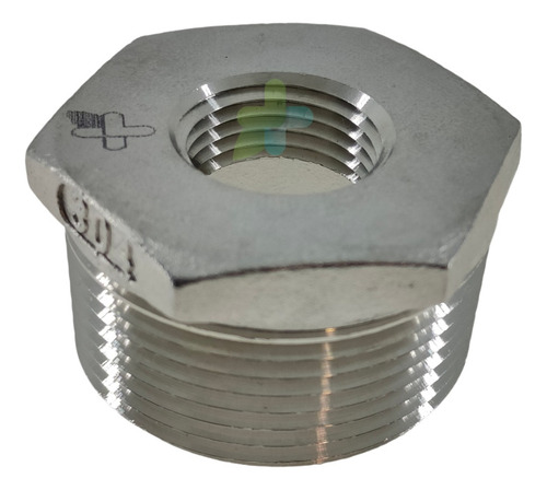 Conexión Reducción Bushing 1 1/4 A 1/2 En Acero Inoxidable