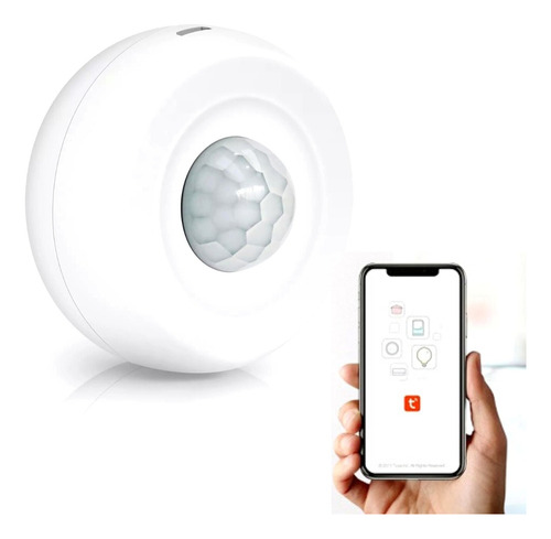 Sensor Movimiento Wifi Techo Alexa Tuya 360 Grados