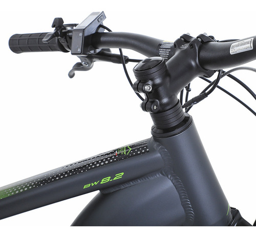 Bicicleta Eletrica Oggi Bw 8.2 10v Shimano Cues Aro 29 2024 Cor Cinza/verde