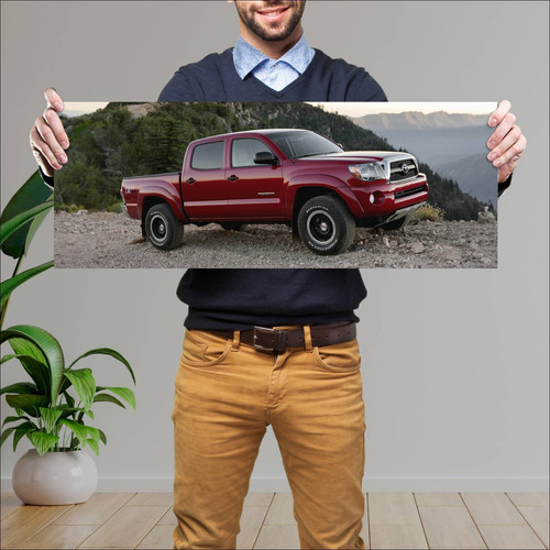 Cuadro 30x80cm Auto 2010 Trd Toyota Tacoma Doubl 13