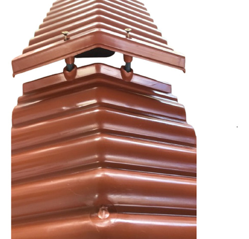 Pingadeira Capa De Muro Rufo Plástica Resistente Kit 06 Pç