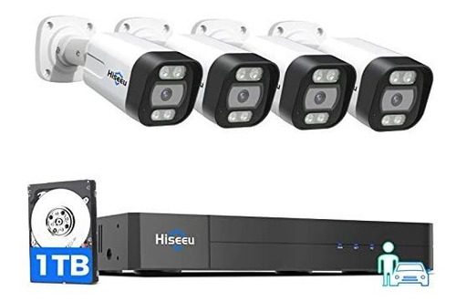 [person Vehicle Detection] Hiseeu 4k Poe Security Dd6bs