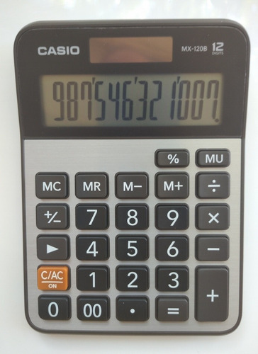 Calculadora De Mesa Casio Mx-120b (12 Digitos)