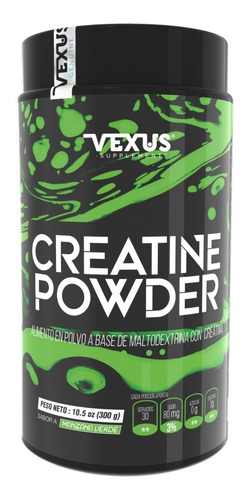Creatine Powder 300 Gr Manzana Verde Vexus