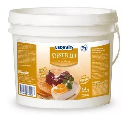 Destello Gel De Brillo Ledevit Sabor Neutro 4,4 Kg.