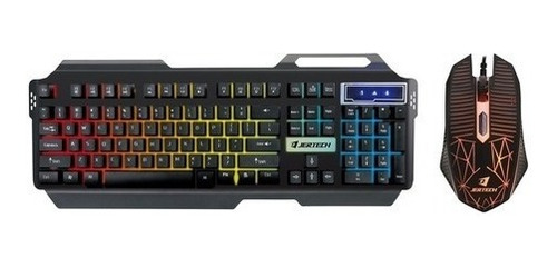 Teclado Gamer Jertech Con Luz Led + Mouse Led