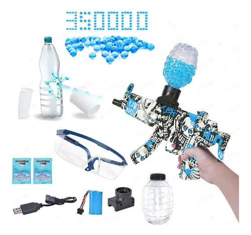 B Gel Ball Blaster Y Lentes, Juguetes De Juego Al Aire Libre