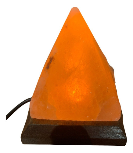 Lámpara De Sal Usb Del Himalaya Con Forma De Piramide