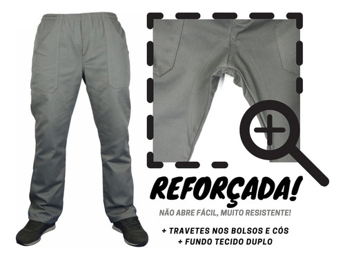 Kit 22 Calça Brim Pesado Uniforme Profissional Reforçada!!!