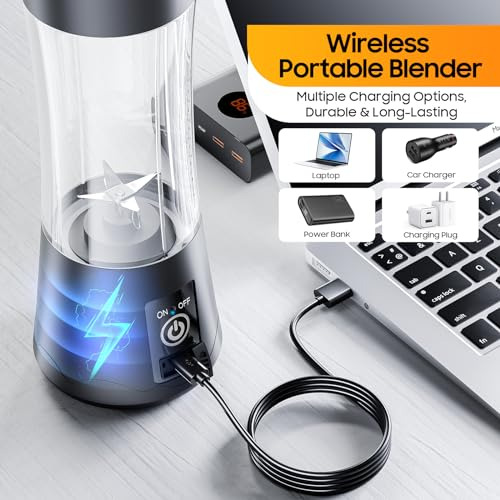 Licuadora Portátil De Tamaño Personal Sin Cables - Licuadora