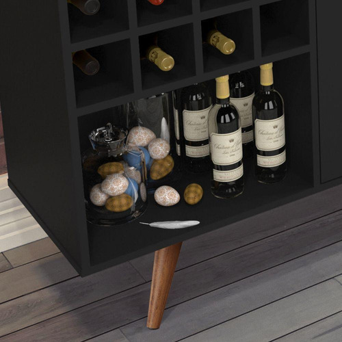 Aparador retro Outback de Rpm Furniture para habitación tipo buffet, color negro