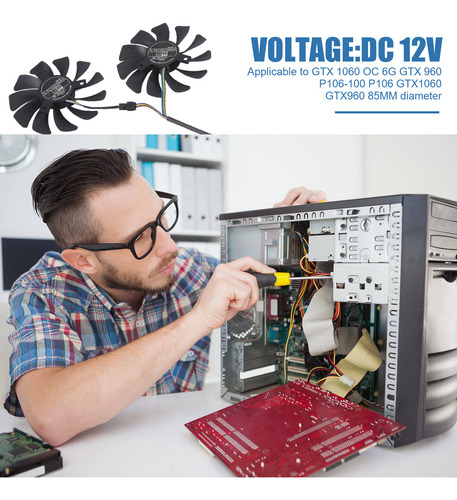 Nuevo Ventilador De Tarjeta Gráfica De 1 Par, 85 Mm, Ha9010h