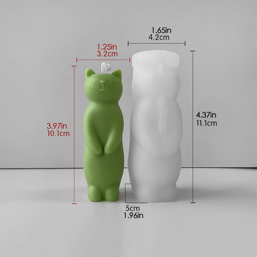 Molde De Vela De Silicona Para Gatos Molde Para Gatos Para R