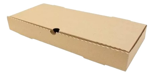 Cajas Cartón Microcorrugado Media Pizza 32x17.5x4.5cm 200 U Marrón Claro