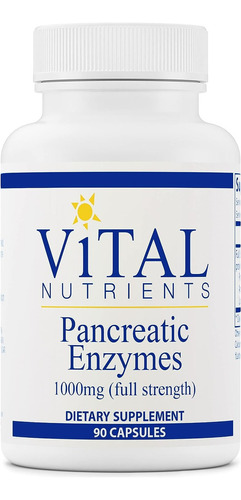 Vital Nutrients Pancreatic Enzymes 1000 Mg 90 Cáps Sabor Sin Sabor