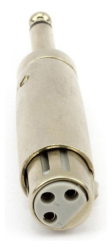 Adaptador P10 Macho Para Xlr Fêmea