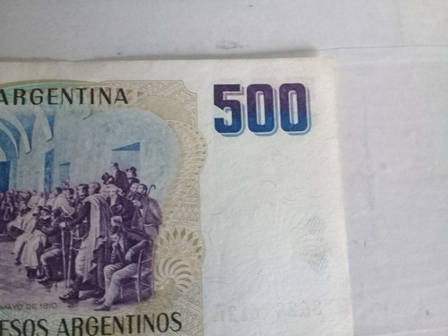 Billete 500 Pesos Argentinos Sin Circular