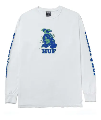 Polera Huf Playboy Bunny Hombre Blanco