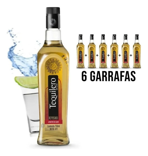 Tequila Tequilero Del Leste Reposado Garrafa 750 Ml C/06