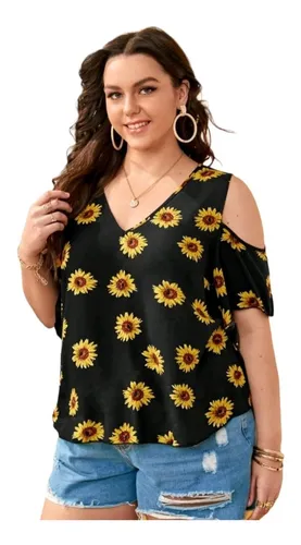 Blusas de girasoles mercado libre hotsell