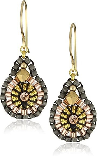 Miguel Ases Cristales De Swarovski Y Rose Gold Beaded