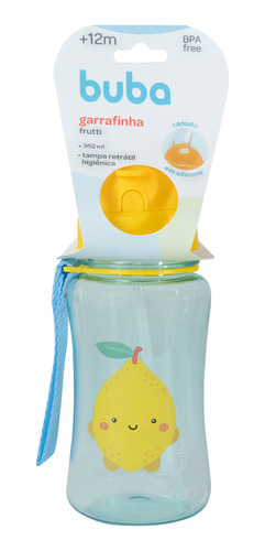 Garrafinha Infantil Buba Desmame Limão Com Canudo 350ml