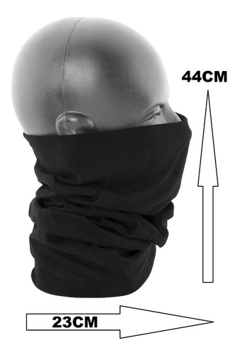 Bandana Ciclismo Moto Pescoço Viscolycra Multiuso Preta