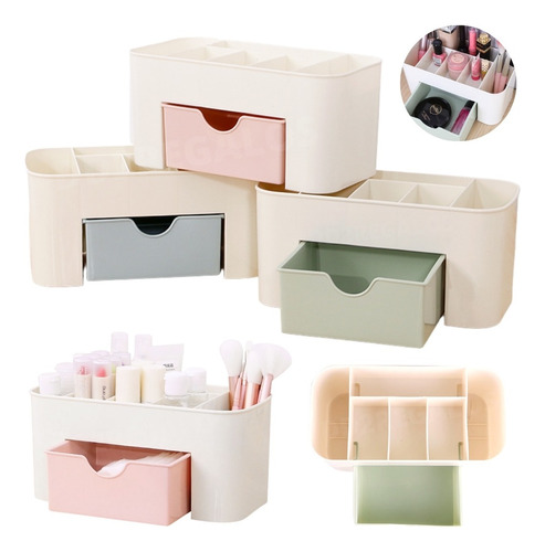 Organizador De Escritorio Mesa Maquillaje Cajón 6 Divisiones