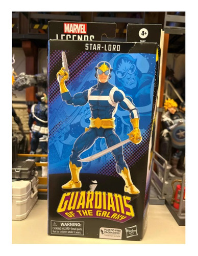 Action Figure Star Lord Clássico Hq Guardians Of The Galaxy