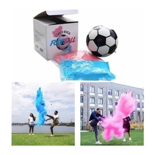 Gender Reveal Pelota Futbol Reveladora Genero Polvo Holi 