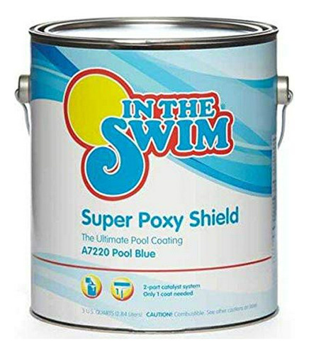 Pintura Piscina Epoxy Super Poxy Shield - Azul, 1 Galón