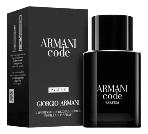 Armani Code Parfum 50ml Recargable Silk Perfumes Original