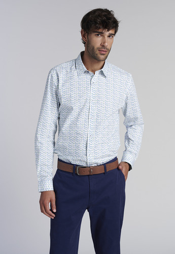 Camisa Estampada Madison Fj Verde Ss2025 Ferouch