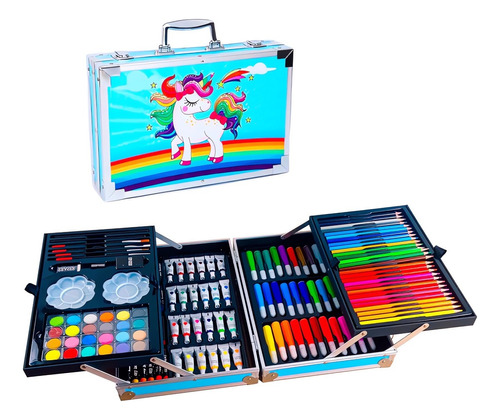 Set De Arte Para Niños Marcadores Acuarelas Colores