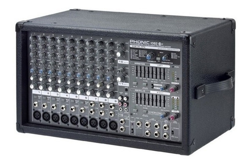 Consola Potenciada 800 Watts 9 Canales Phonic 1082p Ahora18