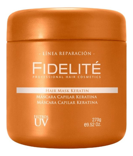 Mascara Capilar Keratina Reparadora 270gr Fidelite + Mythical Elixir Oil 10ml Serum Aceite de Argan Travel Size Brillo Hidratacion Linea Reparacion