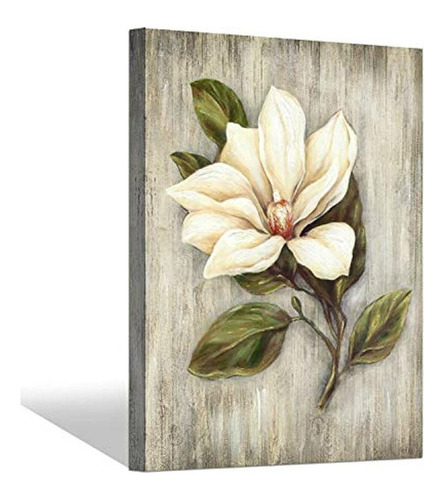 Obra De Flores Floral Canvas Magnolia Para Dormitorio