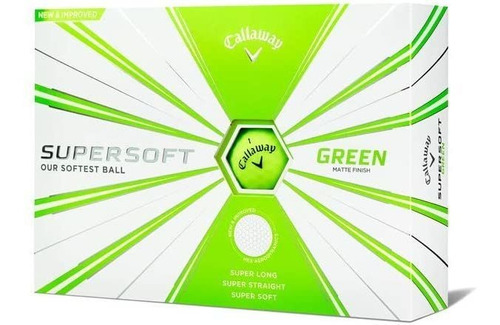 Pelotas De Golf Callaway Golf Supersoft Matte Green