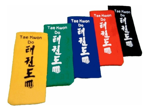 Imagen 1 de 2 de Puntas Cinturón Artes Marciales Taekwondo Karate Cosidas