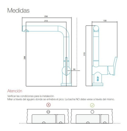Griferia Cocina Fv Libby 411.04/39e Monocomando Touch Tactil